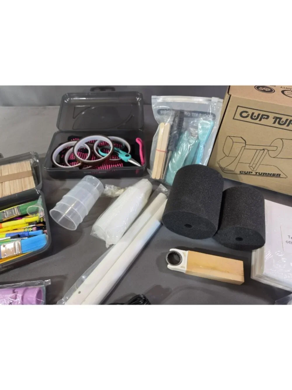 Ultimate Tumbler Cup Turner & Rhinestone Crafting Starter Kit Bundle.